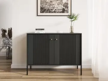 Komoda ISEO 2D 104 czarna mat