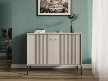 Komoda ISEO 2D 104 kaszmir mat/czarna