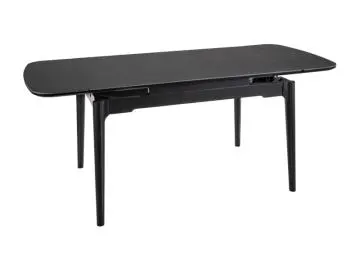 Stół rozkładany SENTO 120(180)x80 cm rozkładany czarny marmur