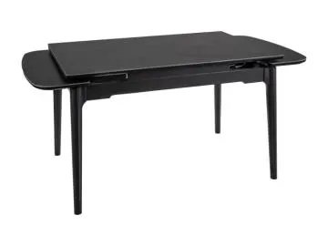 Stół rozkładany SENTO 120(180)x80 cm rozkładany czarny marmur
