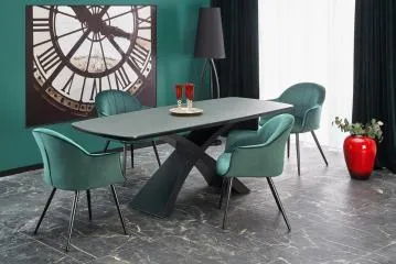 Krzesło tapicerowane K468 VELVET zielone