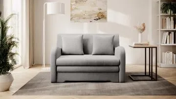 Sofa rozkładana z funkcją spania ARIO jasnoszara
