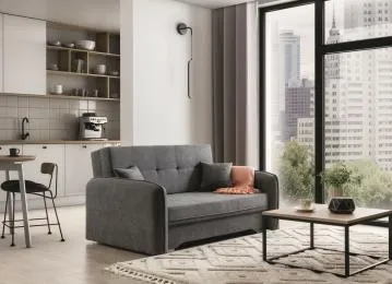 Sofa rozkładana z funkcją spania LAINE szara