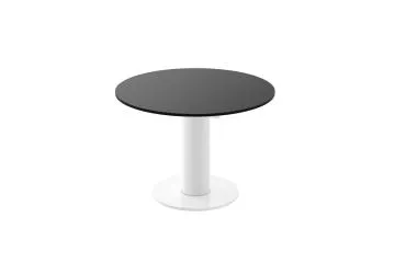 Stół rozkładany SOLO LUX 100(144)x100 czarny mat/biały