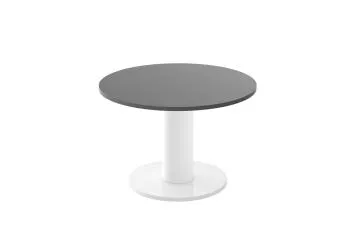 Stolik kawowy SOLO MINI ⌀80cm szary połysk/biały