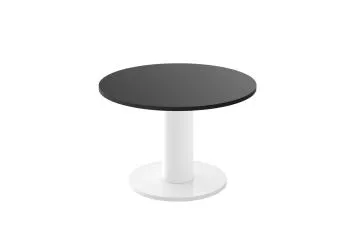 Stolik kawowy SOLO MINI ⌀80cm czarny połysk/biały