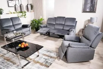 Sofa rozkładana SPENCER 3 VELVET szara