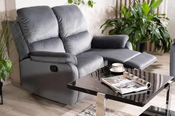 Sofa rozkładana SPENCER 2 VELVET szara