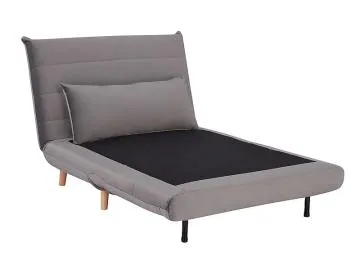 Fotel rozkładany SPIKE VELVET szary