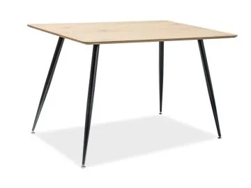 Stół REMUS 120x80 dąb/czarny