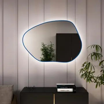 Lustro łazienkowe PALETTA LED 60x43 cm kolor ramki do wyboru