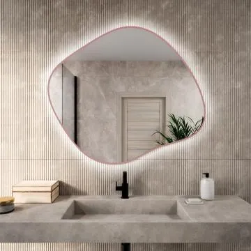 Lustro łazienkowe CLOUD COLORS LED 60x52cm kolor ramki do wyboru