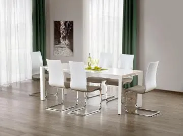 Stół rozkładany STANFORD XL 130(250)x80 biały 