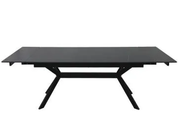 Stół rozkładany IMPERIA 180(240)x90 cm czarny mat