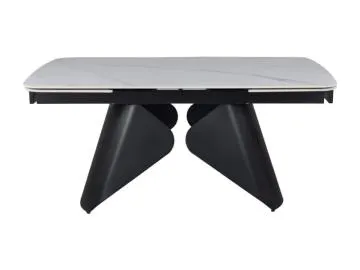 Stół rozkładany ARMANDO 160(240)x90 biały mat/ czarny