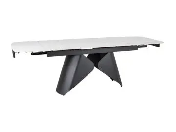 Stół rozkładany ARMANDO 160(240)x90 biały mat/ czarny
