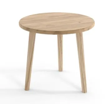 Stolik kawowy LEBEL 67x67 dąb craft złoty