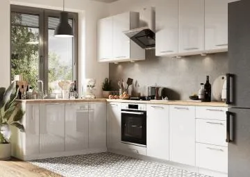 Szafka pod zlew 60 VITA D60ZL P/L biała połysk