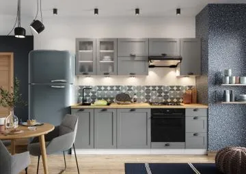 Szafka kuchenna wisząca 60 ADELE W60 GRF/2 SD szary mat