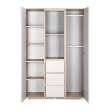 Szafa DALIA 120cm buk/szara 3-segmentowa 