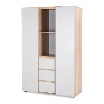 Szafa DALIA 120cm buk/szara 3-segmentowa 