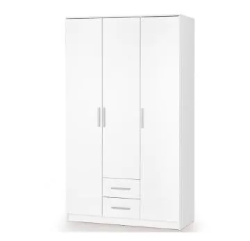 Szafa trzydrzwiowa LIMA S-3 120cm biały połysk