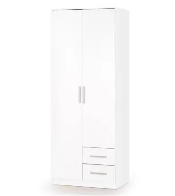 Szafa dwudrzwiowa LIMA S-2 80cm biały połysk
