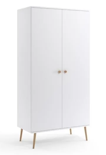 Szafa LEBEL z drążkiem 100cm biała mat