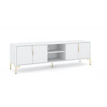 Szafka RTV FLINN 4D 165cm biały mat