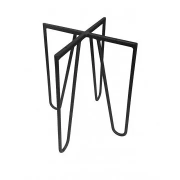 Taboret TORIN 2 MG VELVET brązowy/czarny - WYPRZEDAŻ