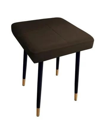 Taboret SQUARE 2 MG VELVET brązowy