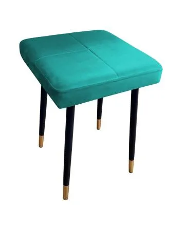 Taboret SQUARE 2 MG VELVET morski