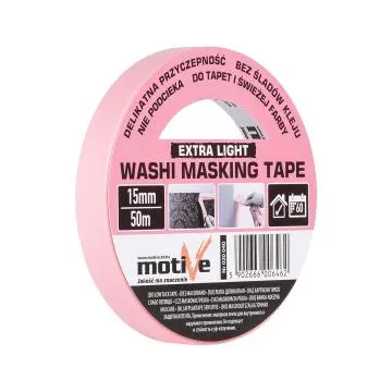 Taśma maskująca washi 15mm/50m extra Motive