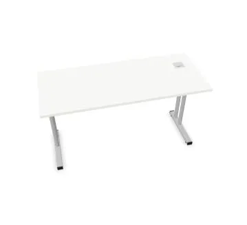 Biurko EASY SPACE C-LEG RC 140x60cm białe