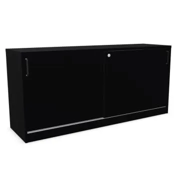 Szafka biurowa przesuwna EASY SPACE CABINET S 1.5-OH 160cm czarna zamykana