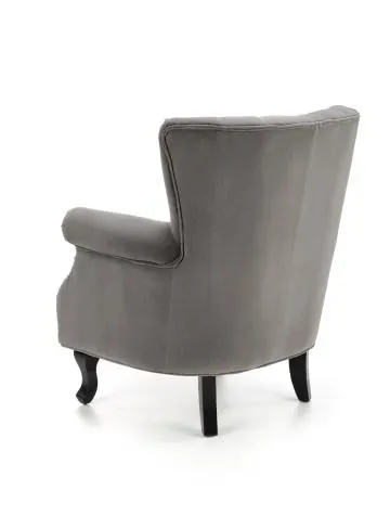 Fotel do salonu TITAN VELVET szary
