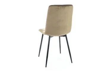 Krzesło tapicerowane TOM VELVET oliwkowe