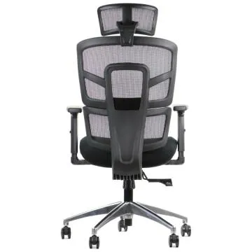 Fotel biurowy TREX czarny/aluminium