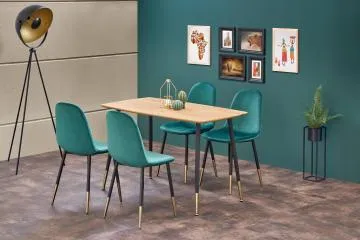 Krzesło tapicerowane K379 VELVET ciemno zielone