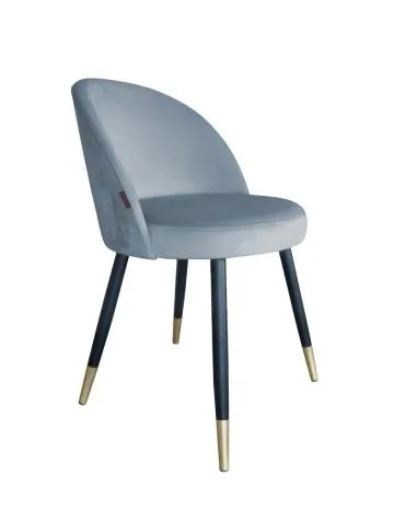 Krzesło TANEW BL VELVET GOLD szare