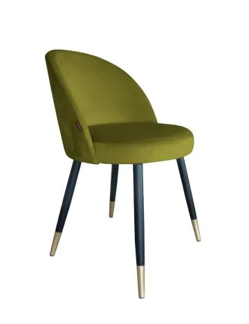 Krzesło TANEW BL VELVET GOLD oliwkowe