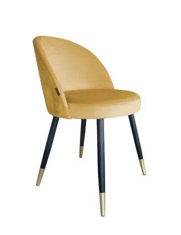 Krzesło TANEW VELVET GOLD musztardowe/curry