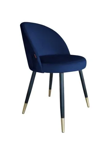 Krzesło TANEW VELVET GOLD granatowe