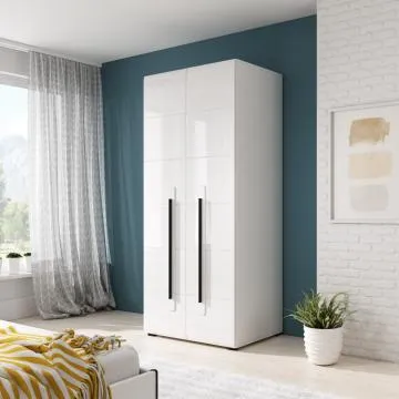Szafa TULSA 2D biała połysk