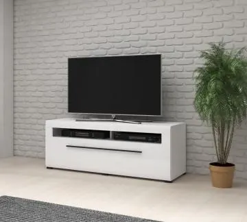 Szafka RTV TULSA 2S 140 biała połysk