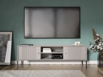 Szafka RTV ISEO 154 kaszmir mat/czarna