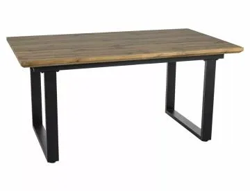 Stół rozkładany UMBERTO II 160(240)x90 dąb artisan/czarny