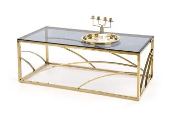 Ława UNIVERSE 120x60 dymiona/złota