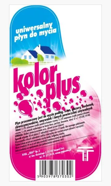 Płyn do mycia podłóg KOLOR PLUS 5L o zapachu kwiatowym uniwersalny