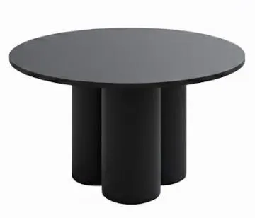 Ława okrągła RAVEO MINI 80x80 czarny mat